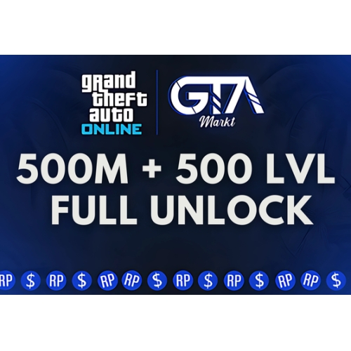  ⭐GTA Online 500M + 500 Level + Full Unlock⭐